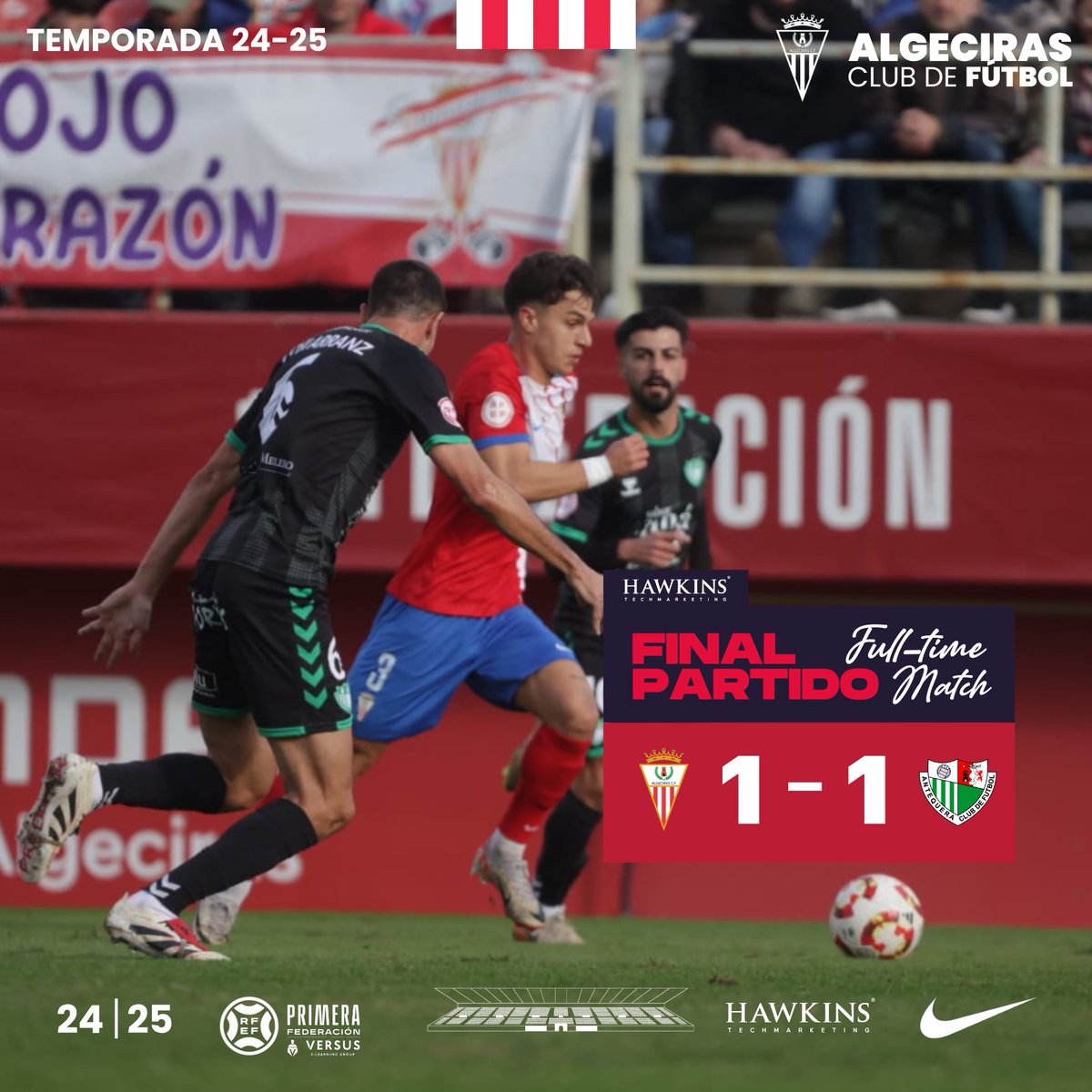 AlgecirasCF's tweet image. ⏺️Final 1-1|

#SéParteDelÉxito #AlgecirasAntequera