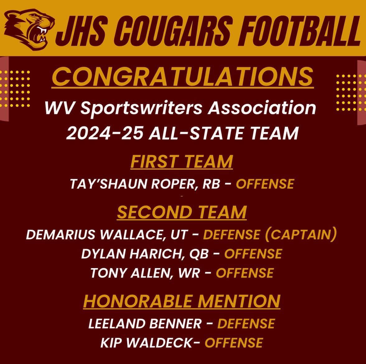 Tay’Shaun Roper (@tayroper) on Twitter photo Blessed to be named First Team ALL-STATE RB! <a href="/EJNorris45/">Coach EJ Norris</a> <a href="/Triple_alumni/">Coach Newman</a> <a href="/CoachHefNCSA/">CoachHefNCSA</a> <a href="/football_jhs/">Elon musk</a> <a href="/Jalepeno_13/">Demetreus Jalepes</a> <a href="/iampkvii/">Coach PK</a> Blessed to be named First Team ALL-STATE RB! <a href="/EJNorris45/">Coach EJ Norris</a> <a href="/Triple_alumni/">Coach Newman</a> <a href="/CoachHefNCSA/">CoachHefNCSA</a> <a href="/football_jhs/">Elon musk</a> <a href="/Jalepeno_13/">Demetreus Jalepes</a> <a href="/iampkvii/">Coach PK</a>