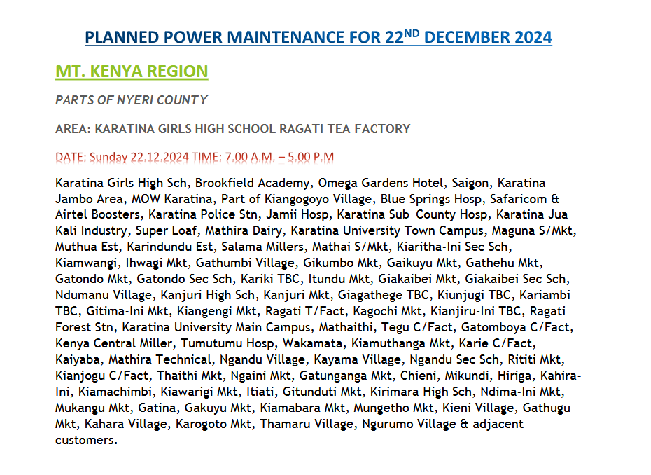 Kenya Power tweet media
