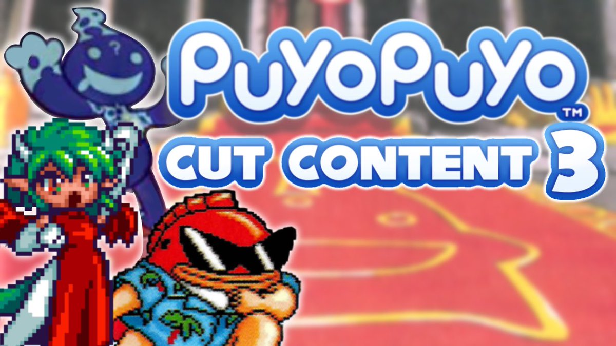 DaEgg123's tweet photo. A long-awaited video is finally here. Cut Content in Puyo Puyo Games 3!

(link is below) https://t.co/btlKmGWtH3