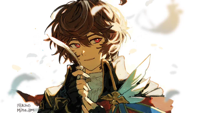 隠れみのグラフェス2024開催おめでとうございます!サンダルフォンの新ソロ曲、曲もジャケットイラストもとてもかっこよくて来年の楽しみがさらに増えましたー!ありがとうございます!  #グラブルファンアート 