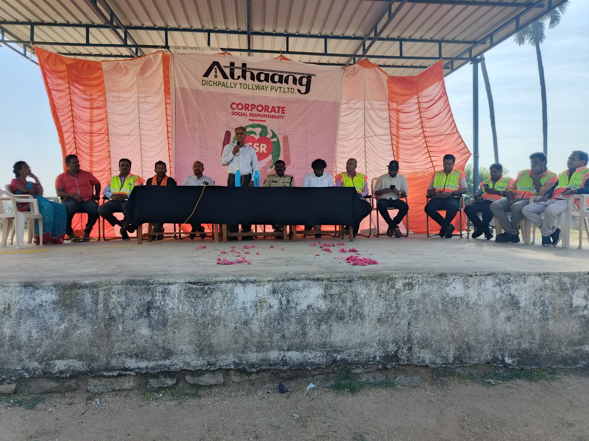 telu_vijay's tweet photo. "Thank you, Ataang Dichpally Toll Plaza Pvt. Ltd., for sponsoring ₹10 lakhs for bathrooms at ZPHS, Sirnapally. Your contribution reflects true social responsibility and will make a lasting impact on the school community. #CSR #EducationForAll https://t.co/eTIAkrrFo3
