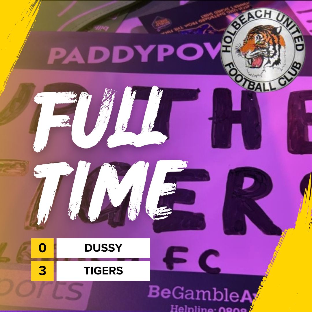 The final whistle blows and it's a very convincing away win for The Tigers!!!!