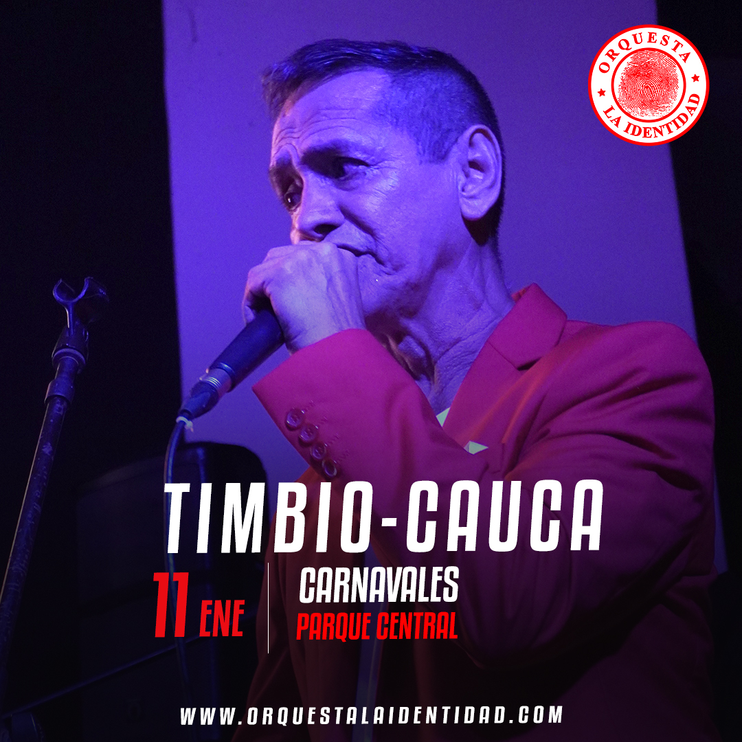 Todo el departamento del cauca vibrará con la música de La Identidad. ¡Prepárense! 💃🕺⚡️🔥... Nos vemos pronto #Timbio #Cauca #Colombia