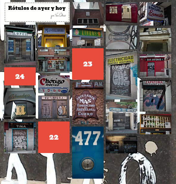 Ya que hoy es el #solsticiodeinvierno os que cuento que estamos ya en los últimos días para disfrutar del  calendario de adviento que he hecho este año con rótulos y letras de  ayer y hoy:
app.myadvent.net/calendar?id=qt…
#PatrimonioGráfico