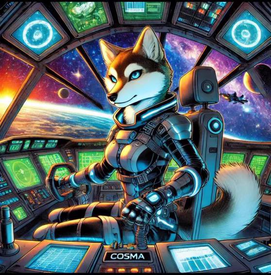 Cosma9861's tweet photo. @ChinaPumpWXC You mean buy $COSMA coin right?!! 
This project might be slow cooking on pump fun right now, but it will fly in the new year!  #cosmacoin is community driven and has a comic and Lofi radio coming out soon!! https://t.co/oWMQRys74M