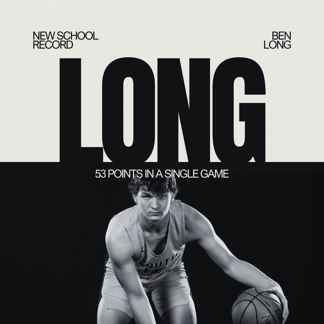 Lutheran South (@lhssstl) on Twitter photo Ben Long broke a school record last night against Clayton, scoring 53 points in a single game. The previous record was held by Lezoghia Member-Meneh, who scored 43 points in 2016 against Festus. Keep up the good work, Ben!
<a href="/LuSoAthletics/">Lutheran South Athletics</a> Ben Long broke a school record last night against Clayton, scoring 53 points in a single game. The previous record was held by Lezoghia Member-Meneh, who scored 43 points in 2016 against Festus. Keep up the good work, Ben!
<a href="/LuSoAthletics/">Lutheran South Athletics</a>