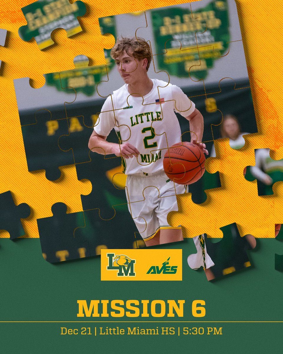 LMbball's tweet photo. No rest for the Panthers!! Sycamore visits the PAC for a Saturday non-conference scrap. 2 for 1 - girls varsity in action at 4 PM! C U 🔜!!!
#PoundTheRock
#RAT
🐾🟢🟡🟢🟡🟢🟡🟢🟡🟢🟡🐾
🆚 Sycamore Aviators
📆 December 21st
📍 Little Miami HS
⏰ 5:30
🎟️ https://t.co/XhcvfRRDtx https://t.co/cPRj8LpNBu