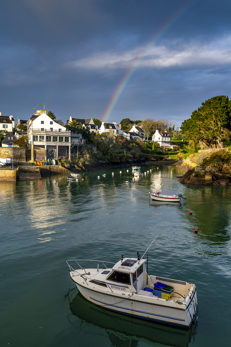 lumière automnale sur le port de doelan hier
belle soirée