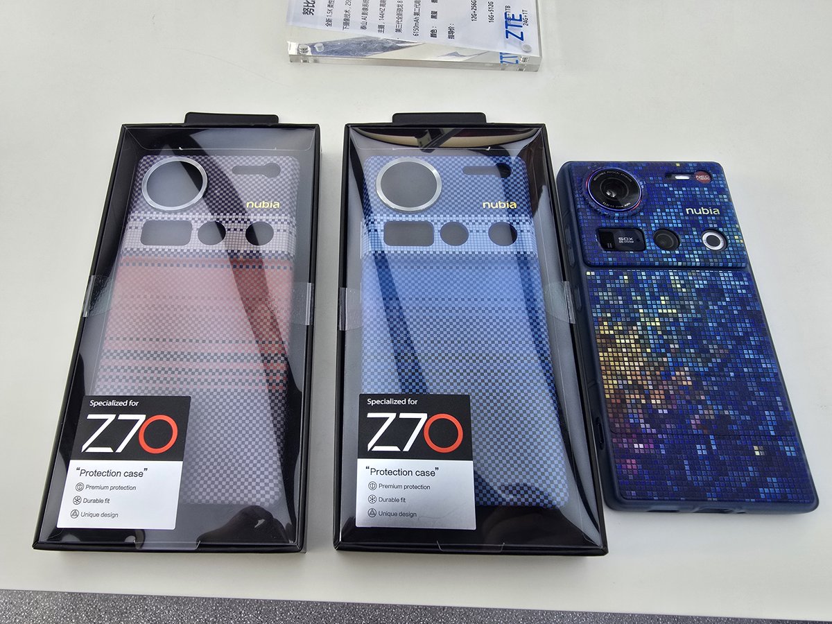 nubia Z70 Ultraのケース、華強北のZTEの店にありました。99元（約2000