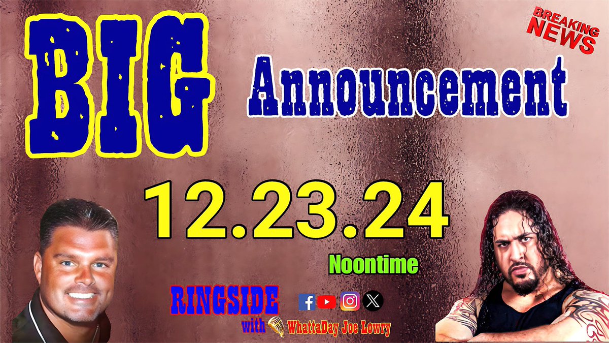 Ringside With WhattaDay tweet media