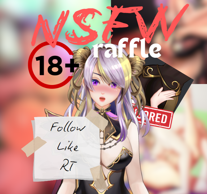 StrifeyEN's tweet photo. NSFW ART RAFFLE 
featuring (you) and Strifey

1 winner to be selected on the 21st January

Follow, Like & RT to enter.
(optional) Show me your vtuber/oc!