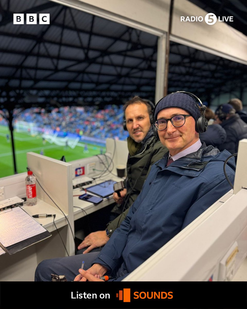 BBC 5 Live Sport (@5livesport) on Twitter photo We round off the day's Premier League action at Selhurst Park ๐๏ธ
Join <a href="/bbcjohnmurray/">John Murray</a> and <a href="/schwarzer_mark/">Mark Schwarzer</a> for live commentary of Crystal Palace v Arsenal! ๐ฆ
๐ด
Listen now on <a href="/BBCSounds/">BBC Sounds</a> ๐ฒ bbc.co.uk/5live
#BBCFootball #CRYARS #PremierLeague We round off the day's Premier League action at Selhurst Park ๐๏ธ
Join <a href="/bbcjohnmurray/">John Murray</a> and <a href="/schwarzer_mark/">Mark Schwarzer</a> for live commentary of Crystal Palace v Arsenal! ๐ฆ
๐ด
Listen now on <a href="/BBCSounds/">BBC Sounds</a> ๐ฒ bbc.co.uk/5live
#BBCFootball #CRYARS #PremierLeague