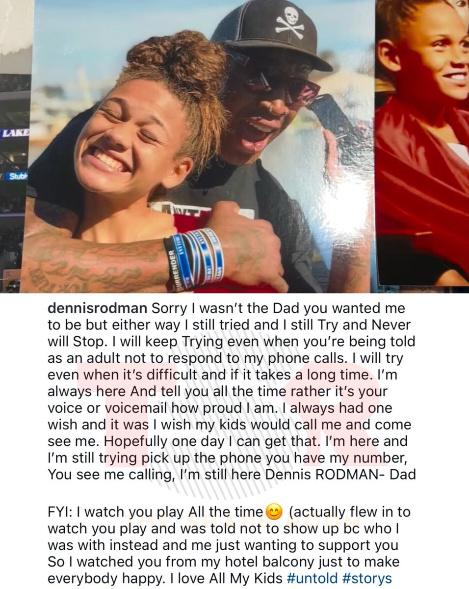Legion Hoops (@legionhoops) on Twitter photo Dennis Rodman apologizes to his daughter, Trinity, after she publicly said:
โHeโs not a dad, maybe by blood, but nothing else.โ
(h/t <a href="/TheShadeRoom/">TheShadeRoom</a>) Dennis Rodman apologizes to his daughter, Trinity, after she publicly said:
โHeโs not a dad, maybe by blood, but nothing else.โ
(h/t <a href="/TheShadeRoom/">TheShadeRoom</a>)