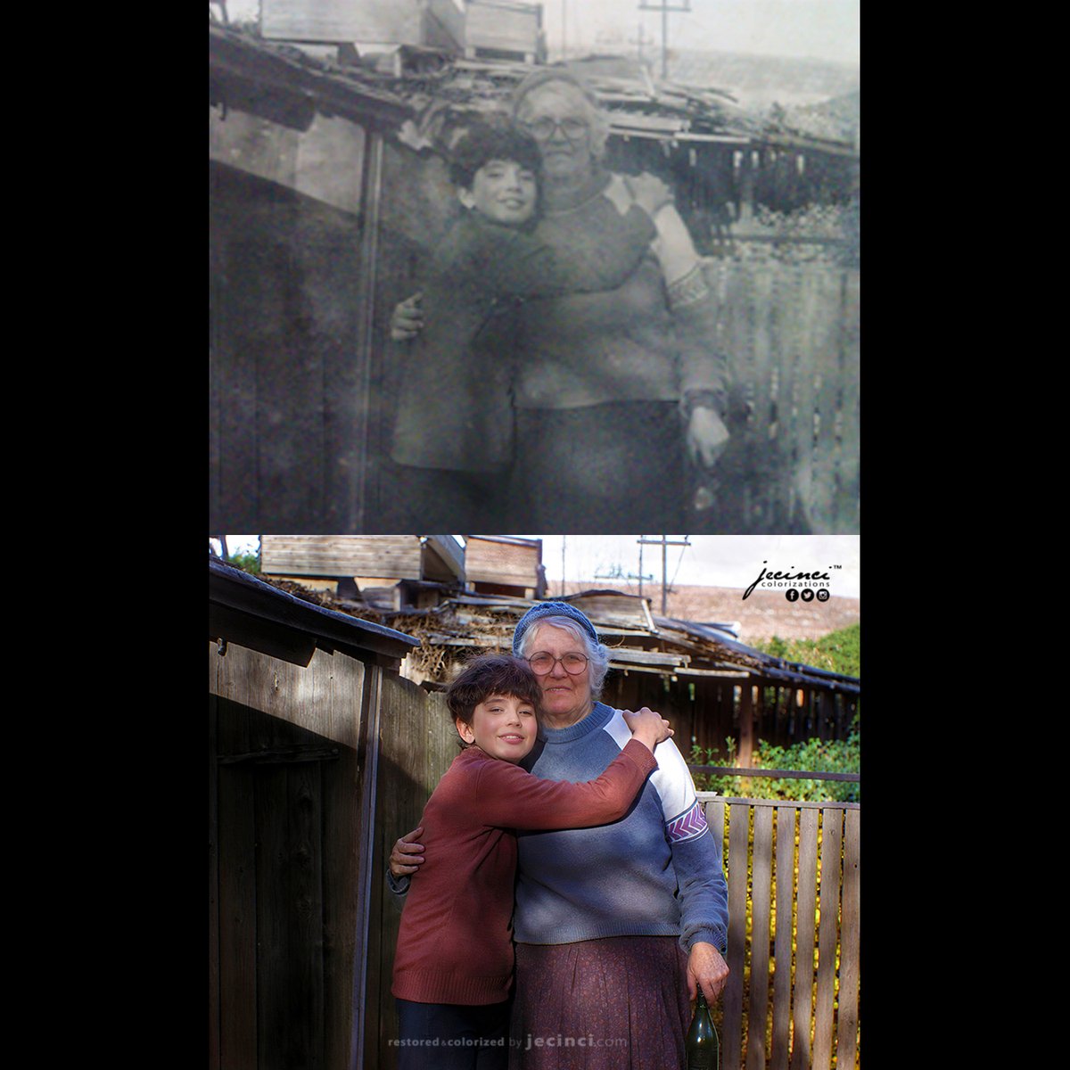 Gabriela &amp; Ioana 📷

#colorized #restored #enhanced #refreshed
#FamilyPhoto #ChristmasGift #CherishedMemories #FamilyTree
#PerfectPresent