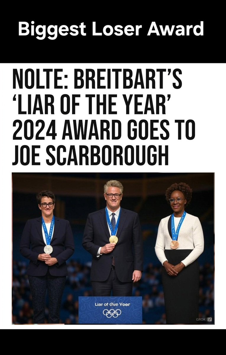 FUXJOEBIDEN's tweet photo. @JoeNBC Takes First Place, followed by @maddow and No Joy Reid!!! They are All winners in the Biggest Loser Awards!!!!! #MSMisDead https://t.co/J127gYzfA1