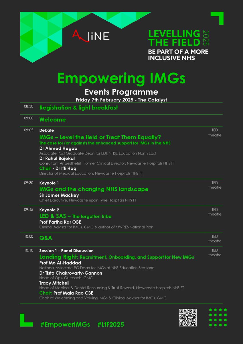 LTFinNHS's tweet photo. ✊🏽#EmpowerIMGs 

‼️Calling all ESs, CSs, Tutors, TPDs, CDs, HR, Education Leaders &amp; Managers!  

Join us for a transformative conference to enhance support for IMGs &amp; LEDs 

🎤National experts
🤝Network
👨‍🎓Poster &amp; oral presentations.

🖱️Details: https://t.co/K8x5BpATAJ https://t.co/vMj4ifBLDO