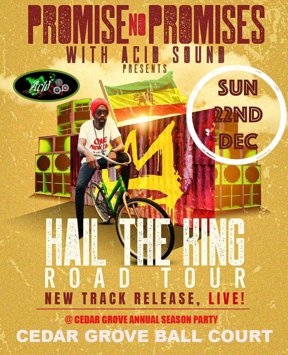 PromiseNoPromis's tweet image. Performance time 7-8pm
Cedar Grove Edition, coming up Sunday 22nd Dec at the Cedar Grove Basketball Court 
#hailthekingroadtour #morelovemorelifemoremusic