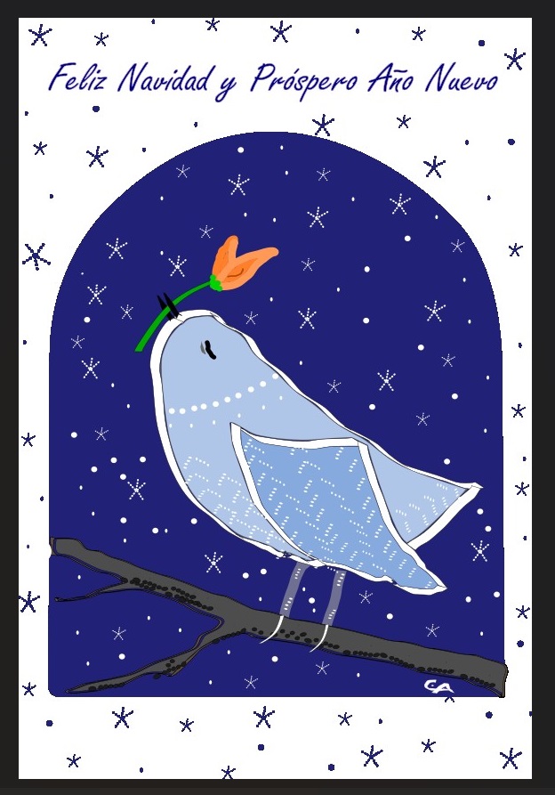 CintaAltes's tweet photo. 1º CONCURSO DE POSTALES NAVIDEÑAS del Col. Of. d Biólogos d Euskadi. Temática: la biología integrada de manera armoniosa con la época navideña.
🥰Muchas gracias por haber elegido mi obra! 😊 

ZORIONAK ETA URTE BERRI ON!✨
FELIZ NAVIDAD Y BUEN 2025!✨
BON NADAL I FELIÇ 2025✨ https://t.co/zYPBY1BTjk