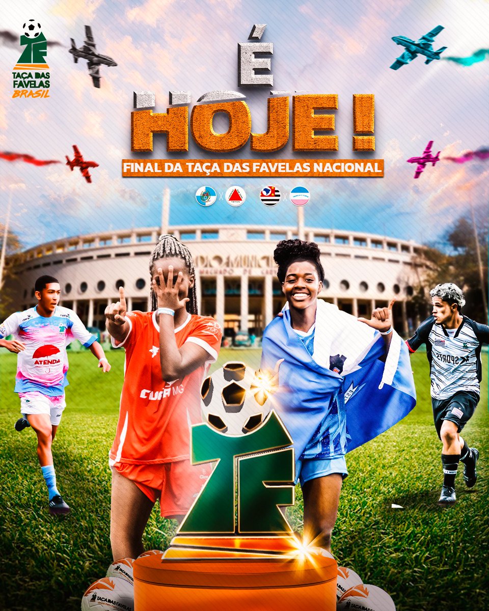 EM BUSCA DA TAÇA! A grande final da Taça das Favelas começa com o jogão de Minas Gerais X Rio de Janeiro!

ENTRADA GRATUITA, é simples:

1️⃣Preencha o formulário online: link no perfil 🔗
2️⃣Leve 1kg de alimento não perecível
3️⃣Retire seu ingresso na bilheteria no dia do evento.