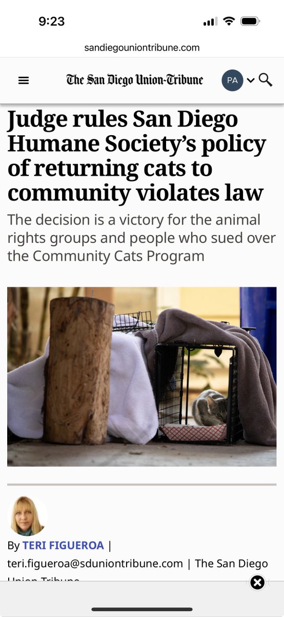 Please note this is not intended to and will not stop trap/neuter/release (TNR) programs. It will stop SDHS from turning away lost/abandoned friendly, adoptable cats who lack "verifiable proof" of ownership (the current bizarre standard SDHS uses to admit cats into the shelter).