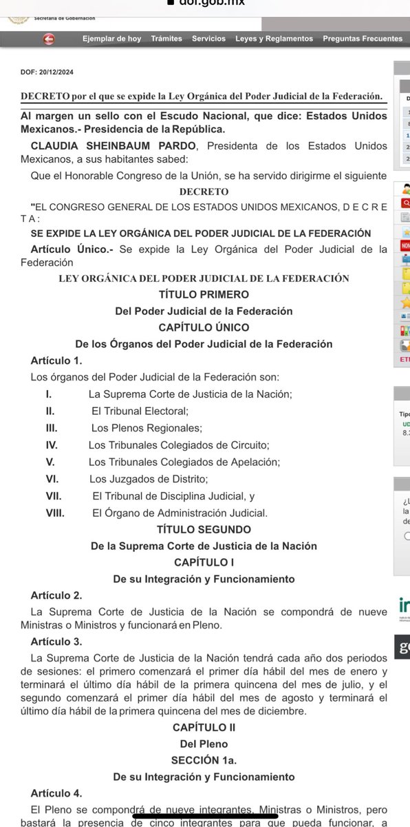 melissaayala92's tweet photo. Ayer también se publicó la ley orgánica del poder judicial
Un like y armo un hilo con (como dice @carlosbravoreg ) lo bueno lo malo y lo feo https://t.co/kn7B1cZeGq