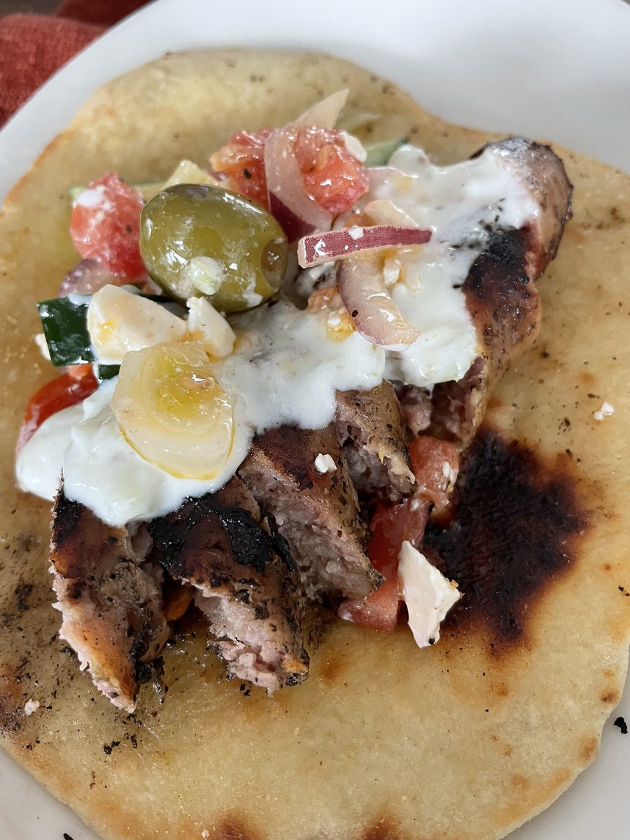 Brunch <a href="/beetsforthesoul/">Beets for the Soul™️</a> went a little something like this…

Most delicious Greek sausage we’ve ever had!