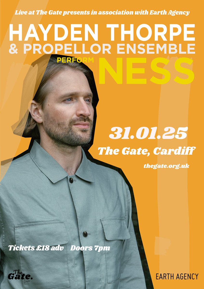 The Gate (@thegatelive) on Twitter photo 🎁 Looking for a last minute Christmas gift? <a href="/Hayden_Thorpe/">Hayden Thorpe</a> is performing at @TheGateLive this January!!! 🔥
Join us, as the former frontman of the rock band <a href="/WildBeasts/">Wild Beasts</a> performs his newly released album: Ness.
📆 31st January 2025
⏰️ 7pm
🎟 thegate.gigantic.com/hayden-thorpe-… 🎁 Looking for a last minute Christmas gift? <a href="/Hayden_Thorpe/">Hayden Thorpe</a> is performing at @TheGateLive this January!!! 🔥
Join us, as the former frontman of the rock band <a href="/WildBeasts/">Wild Beasts</a> performs his newly released album: Ness.
📆 31st January 2025
⏰️ 7pm
🎟 thegate.gigantic.com/hayden-thorpe-…