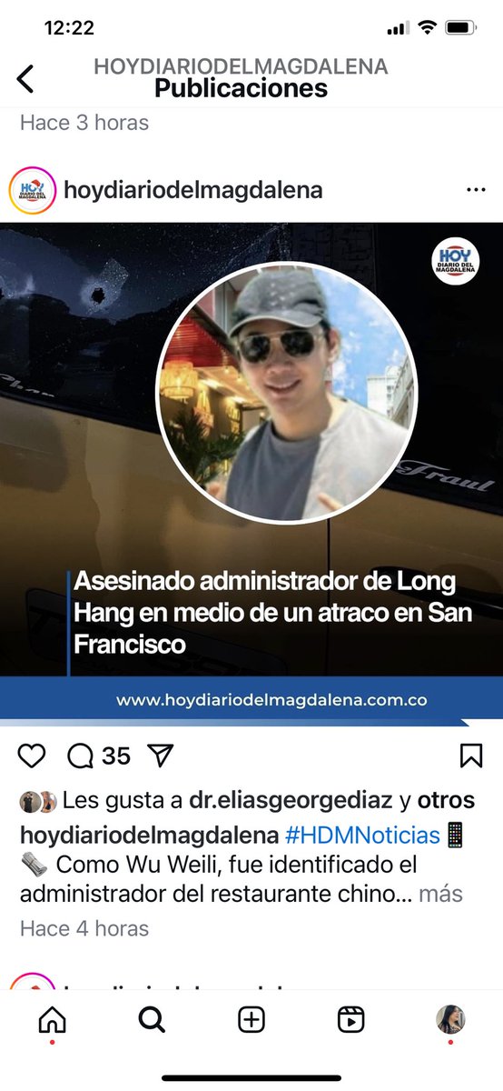 El vil asesinato de un joven trabajador de solo 26 años a manos de unos cobardes criminales, no es más que el pan de cada dia en Santa Marta, epicentro del crimen y la barbarie a la cual parece habernos acostumbrado. Absoluto Repudio!