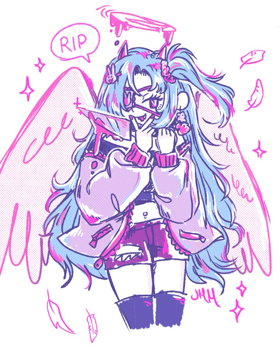 If I don’t post art the second I made it then it will never get posted 🔪