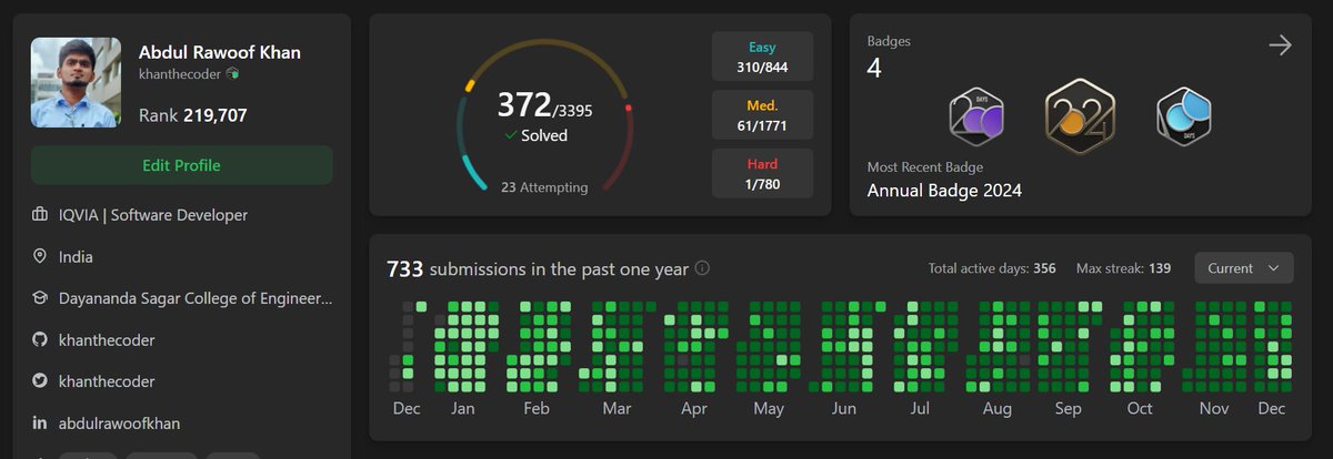 khanthecoder's tweet image. #Day355/365 #365DaysCodingChallenge #LearnInPublic #TechTwitter #IndieHackers #BuildInPublic #100daysofcodechallenge