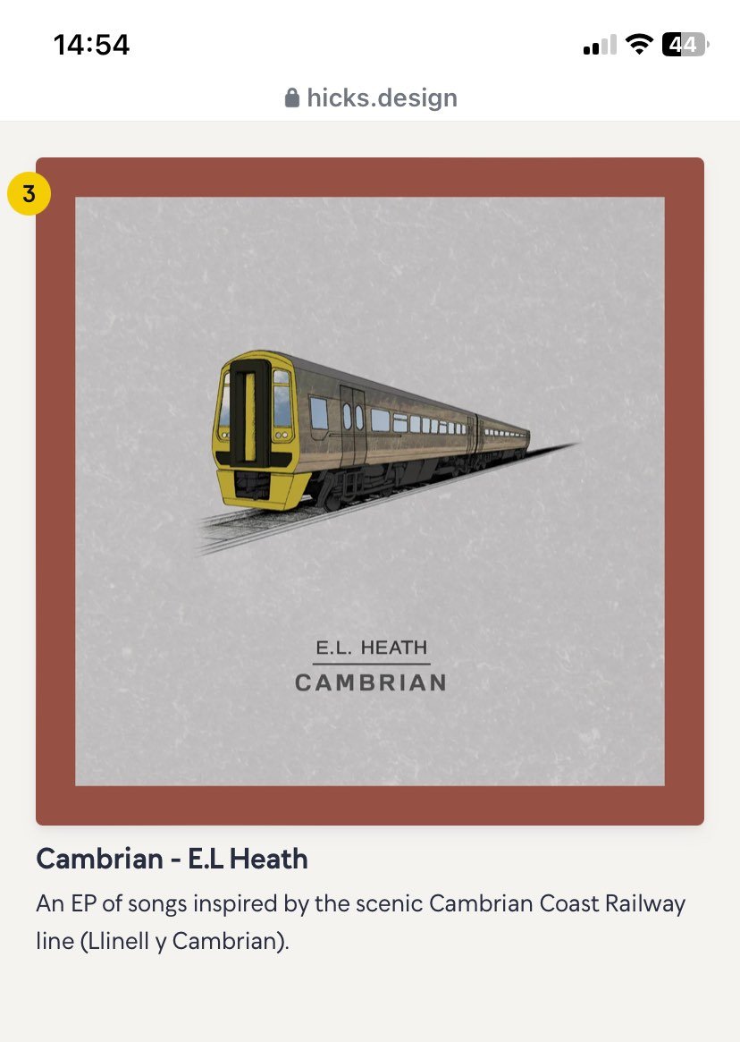 Eric Loveland Heath (@el_heath) on Twitter photo Always a bit humbled to find a release of mine in someone's best of list at the end of the year, especially when it appears to be the graphic designer who created the Firefox logo.
Cambrian did alright didn't it <a href="/WaysideWoodland/">Wayside & Woodland Recordings Ltd</a>?
hicks.design/journal/hicks-… Always a bit humbled to find a release of mine in someone's best of list at the end of the year, especially when it appears to be the graphic designer who created the Firefox logo.
Cambrian did alright didn't it <a href="/WaysideWoodland/">Wayside & Woodland Recordings Ltd</a>?
hicks.design/journal/hicks-…