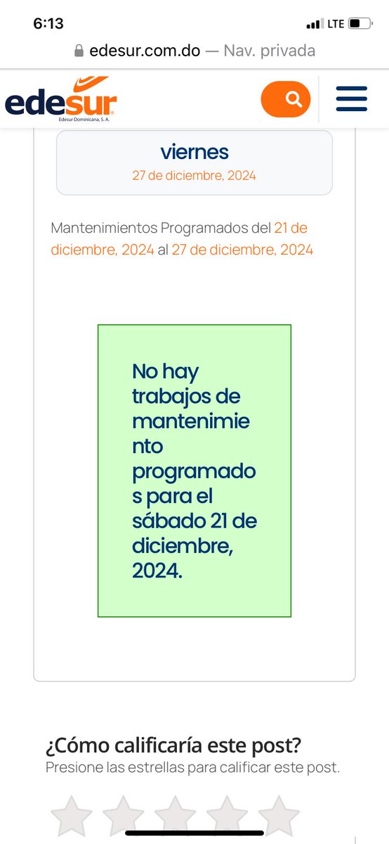 kathzaiter's tweet photo. @EdesurRD hoy no había programado mantenimiento; pero sí un apagón 🤦🏻‍♀️ https://t.co/NnkHWTulFt