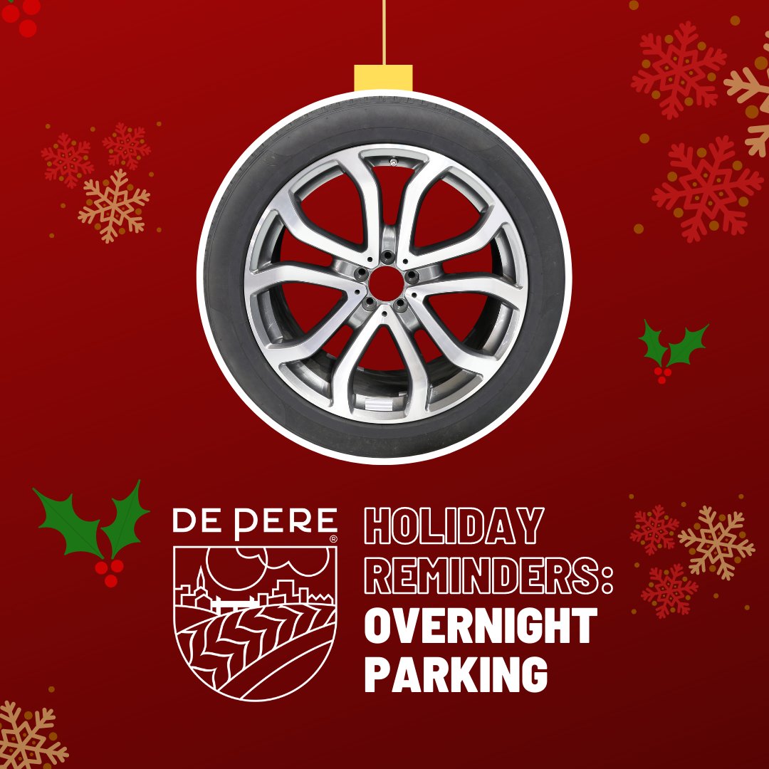 Overnight parking is allowed on the following dates this upcoming Christmas 2024 week. 

🌙🅿️ Monday, Dec. 23
🌙🅿️ Tuesday, Dec. 24 (Christmas Eve)
🌙🅿️ Wednesday, Dec. 25 (Christmas Day)
🌙🅿️ Thursday, Dec. 26

Enjoy your holidays and be safe!