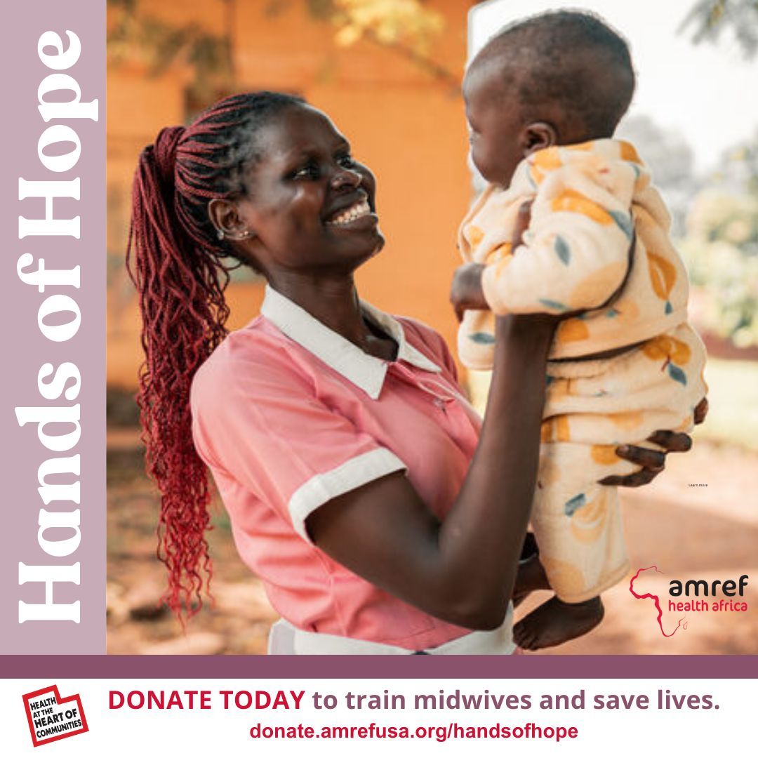 Join us in training midwives through our Hands of Hope campaign! Empowering midwives saves mothers, lifts families from poverty, and transforms communities. Invest in midwife training. Donate to give hope today: donate.amrefusa.org/handsofhope. 💛 
#HandsOfHope #Amref #MidwivesSaveLives