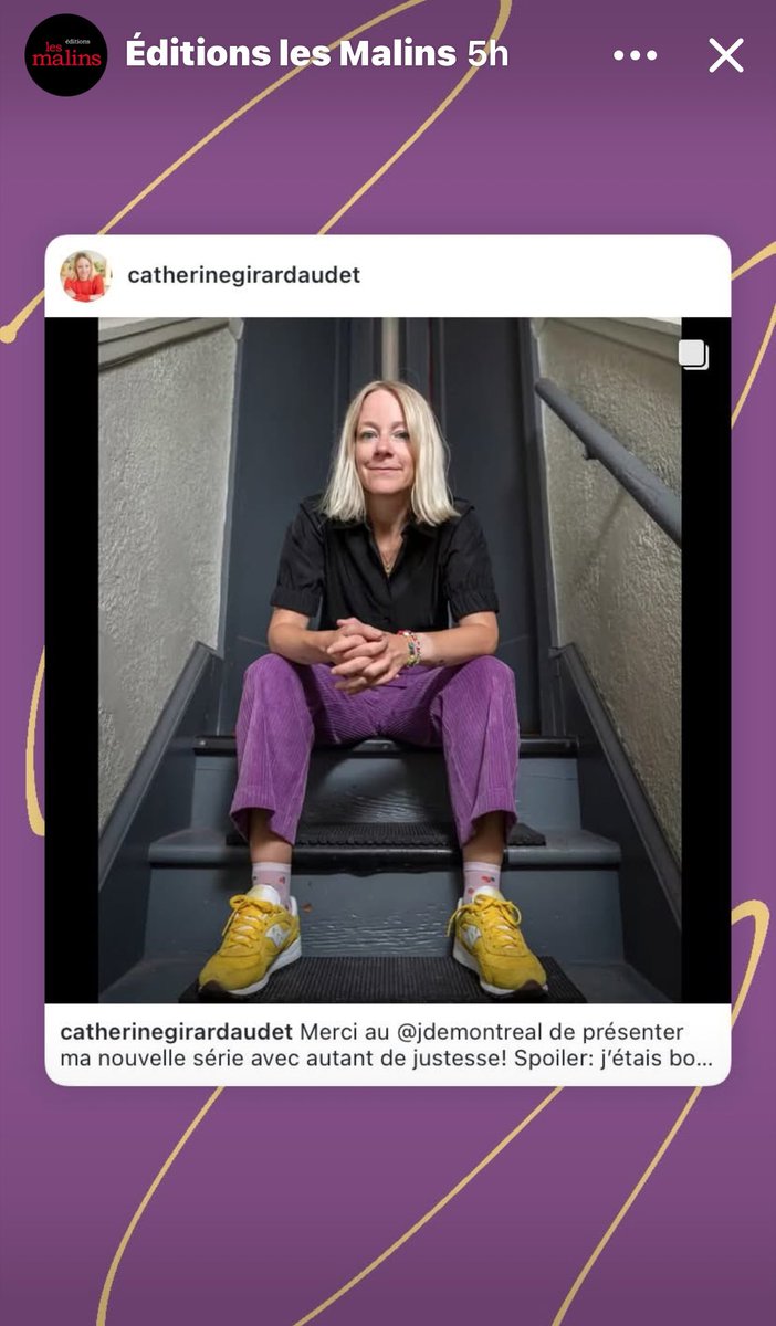 mpineau's tweet photo. La pire année de ma vie, Catherine Girard Audet’s new series for teens is in le Journal de Montréal #portrait #serieevenement https://t.co/PughxjShWx