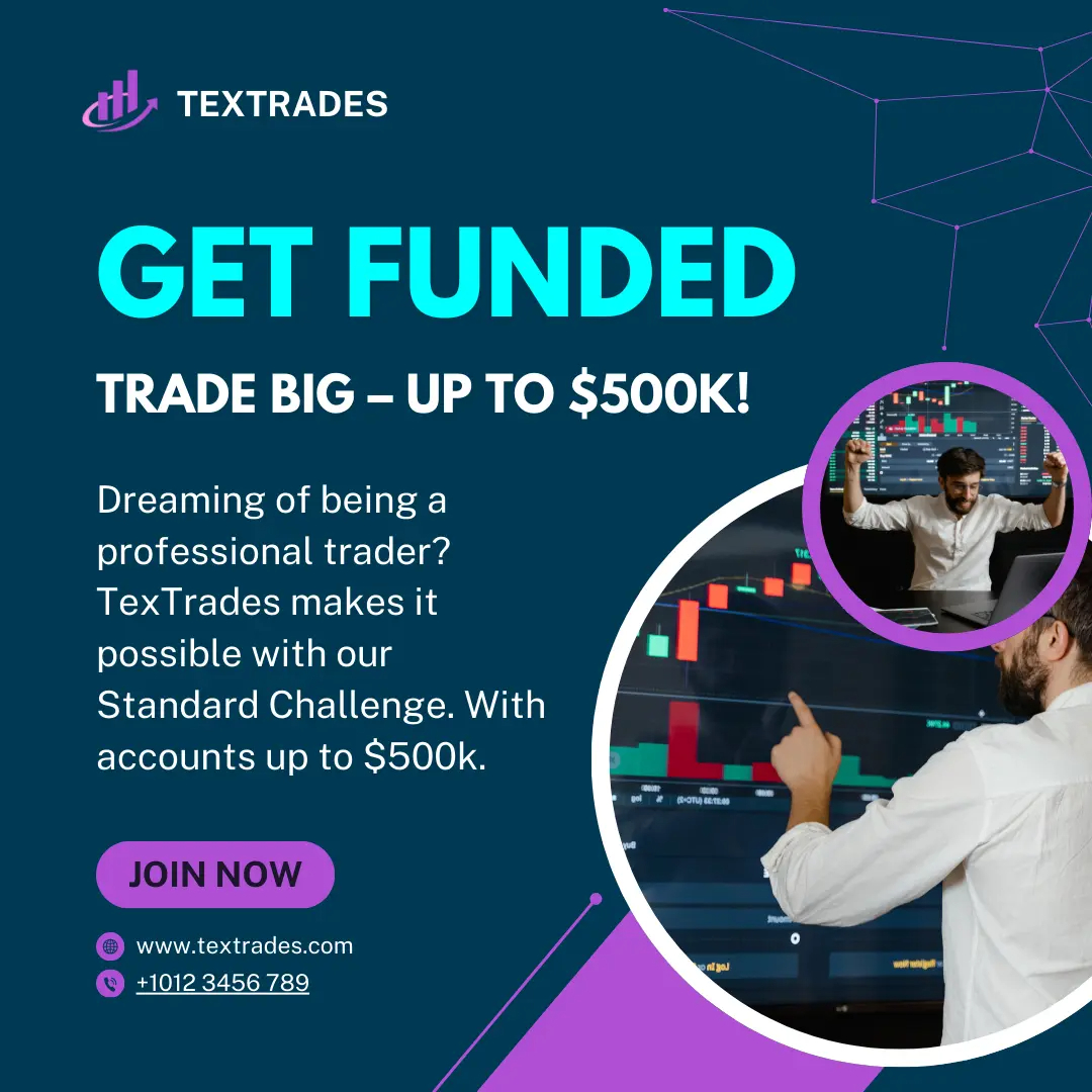 💹 $50,000 in Trading Funds is Just a Step Away!
✅ No time limits
✅ Easy profit targets
✅ Up to 90% profit splits
What are you waiting for? Start trading like a pro with Textrades now! 🏆
join now 👉 textrades.com
#cryptotrading #forexfunding #textrades