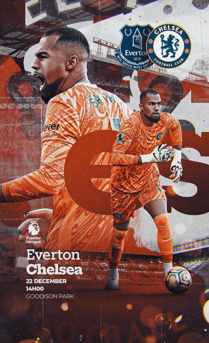 🔵 𝑱𝑶𝑼𝑹 𝑫𝑬 𝑴𝑨𝑻𝑪𝑯 🔵

⚽ | EVERTON 🆚 CHELSEA
🏆 | Premier League | J17
🌍 | Goodison Park
📺 | Canal + Foot
🕓 | 15h
📱 | <a href="/Chelsea_FR_/">ChelseaFR</a>
❌ | James, Fofana, Badiashile, Mudryk, Cucurella

Victoire impérative. Come on 💙👊🏽

#CFC | #CHELSEA | #EVECHE | #PL