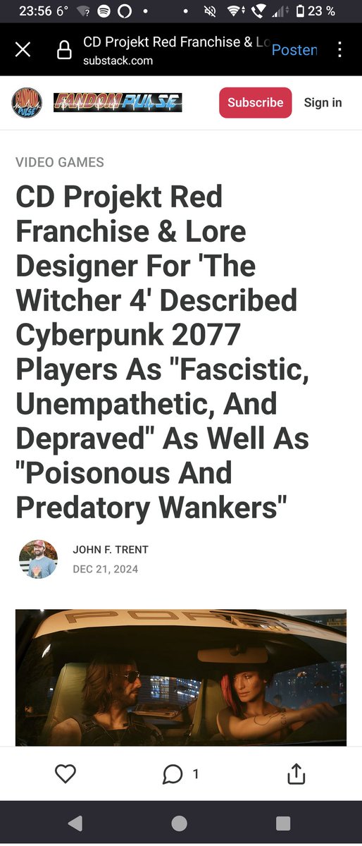 DaDobleDeed's tweet photo. @CDPROJEKTRED @bjornhurri @GrzegorzRutko14 How can you let someone like this even work for you, I'm so deeply disappointed https://t.co/jUfdkP6cMx