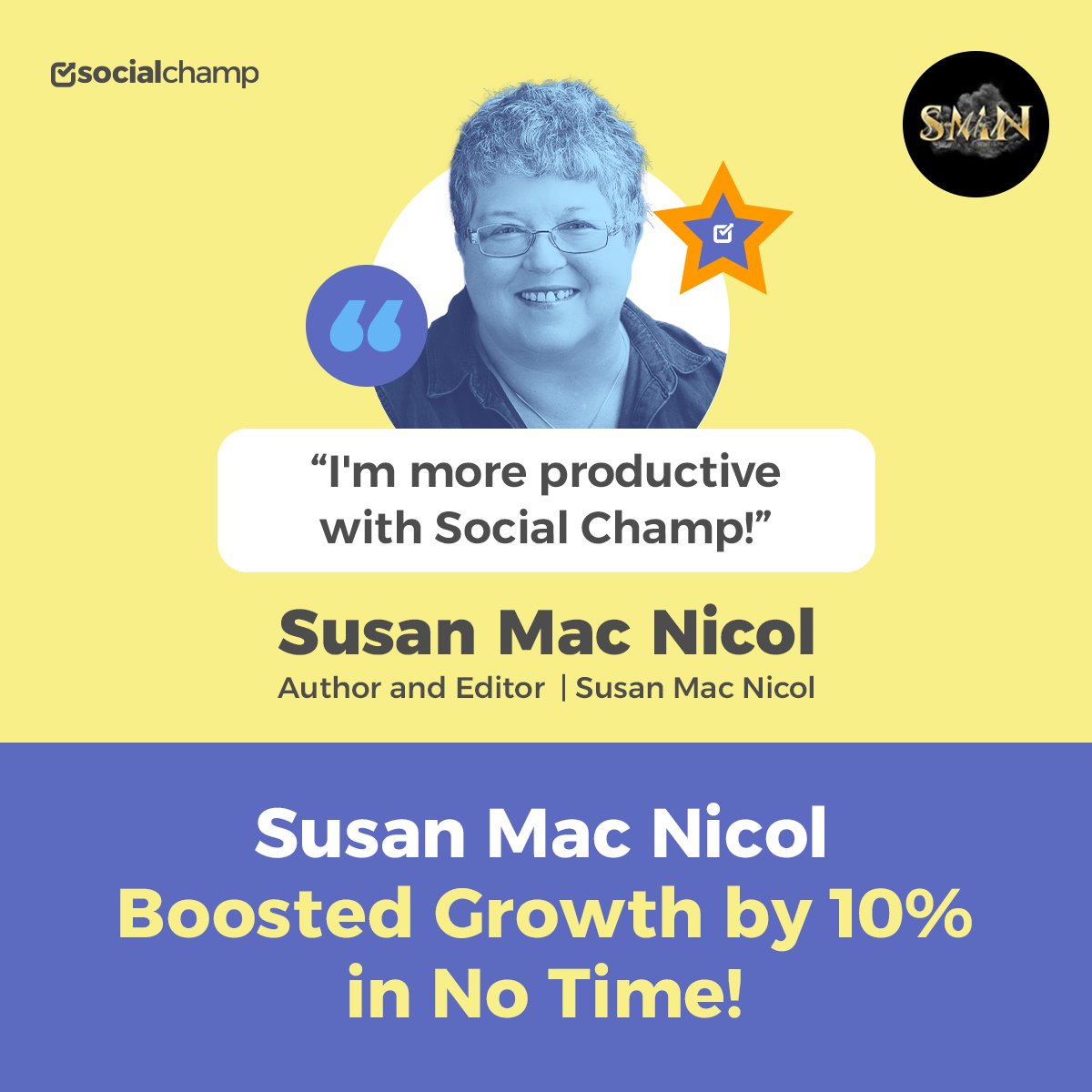 Productivity unlocked! 🚀 

Susan Mac Nicol boosted growth by 10% with Social Champ. 

How about you? 💪✨ 

Find the full article below 👇🏻

#BoostProductivity #SocialChampWins