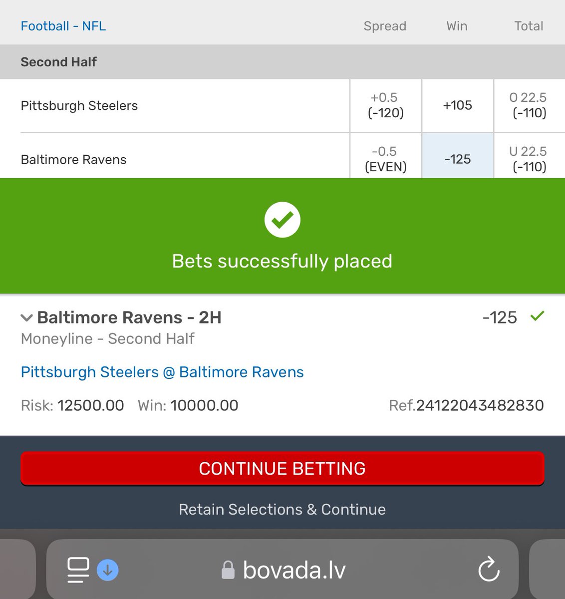 TweetyFades's tweet image. 🚨#2H Alert (10 Minutes!!)

10* BAL Ravens ML (-120)

Good luck!
#VIPS⭐️