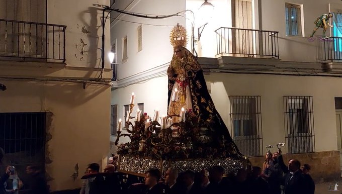 Vídeo del Traslado de María Santísima de la Esperanza de Cádiz que iniciará el año jubilar 2025