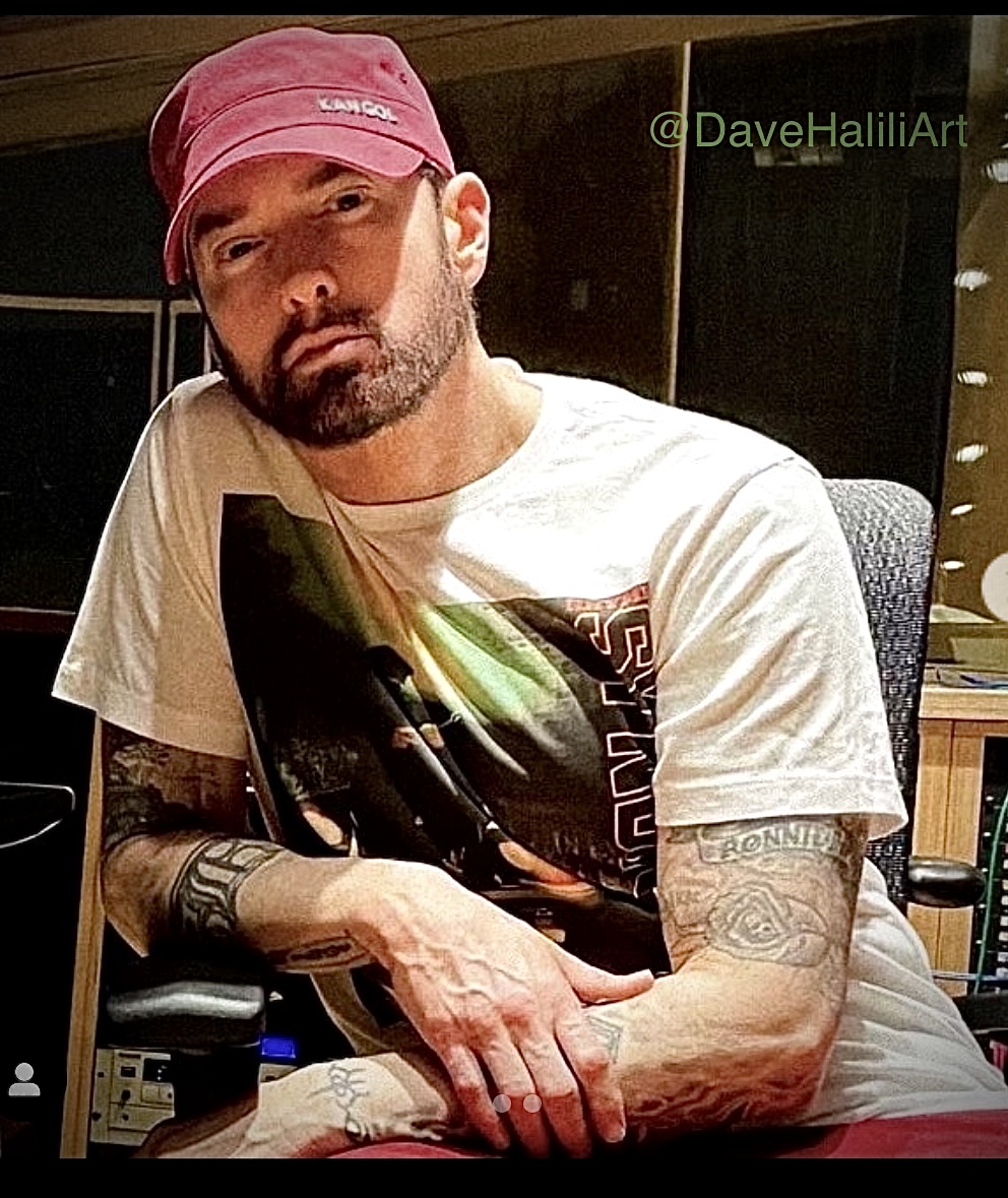 DaveHaliliART's tweet photo. 📸 @Eminem $YNDICATE Shirt Comin' Thru > MM
studied most of the #RhymeSyndicate Roster & can recite @FINALLEVEL Lyrics on da FLY 🎚 #EminemShirts #IceMFT #DaveHalili #RapShirts #OGHipHop #WestCoastRap #DetroitHipHop #D12 #HipHopHistory #DopeShirts #IceT https://t.co/i0NlNh8Hht