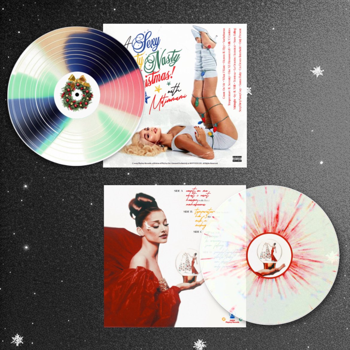 playboyreIoaded's tweet photo. now that all the #SDNC alternate covers &amp; vinyls have been unveiled…

which is your favorite and what track do you claim???

#SDNC will be out in 3 DAYS!!! ❤️‍🔥🎄 https://t.co/e1lpsH6gKW