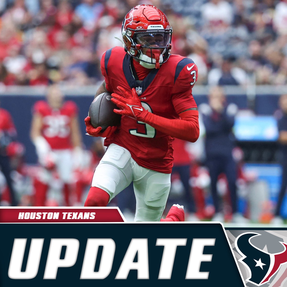 nick__schwager's tweet photo. #Texans WR Tank Dell suffered a dislocated kneecap and surgery is still being determined. 🙏

(Via @RapSheet) https://t.co/0OgVwUYGw7