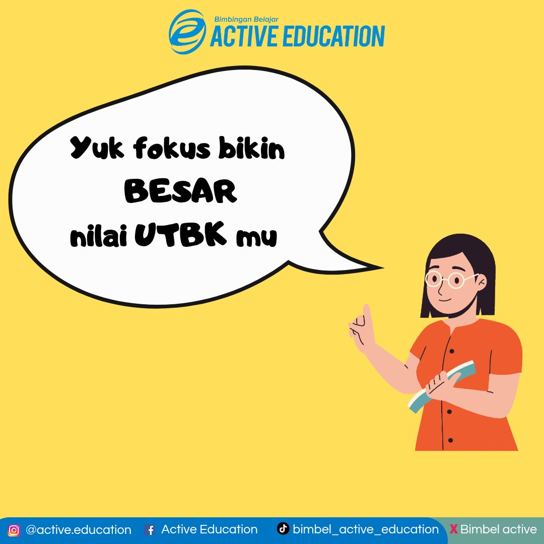 bimbel_active's tweet photo. Hah? Baru denger ada info pembobotan nilai UTBK ?
Yuk curi start persiapkan SNBT 2025 dari sekarang !!
More registration :
📞 0813-3368-1017
📞 0812-3433-0193
🏠 Jl. Timor 21, Mangkujayan, Ponorogo

#activeeducation #ponorogo #skd #twk #tiu #tkp #utbk2025 #snbt2025 #tps #snbp2025 https://t.co/T6jbYISwbo