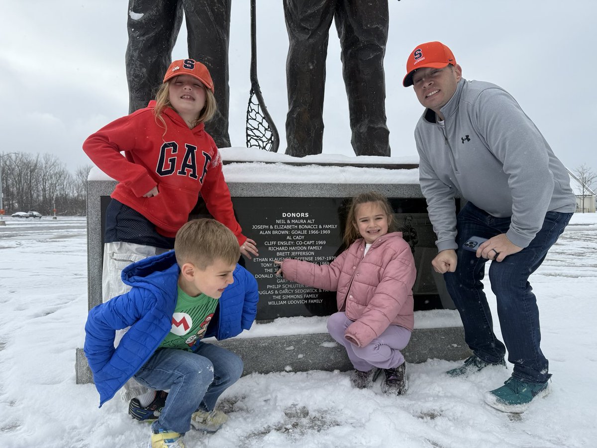 We visited Syracuse. We saw grandpa’s name. We saw ⁦<a href="/coachcim/">Linda Cimino</a>⁩ Coach vs Cuse. A wonderful time seeing everyone. Wasn’t the turn out for the game we needed. But always great seeing great people.