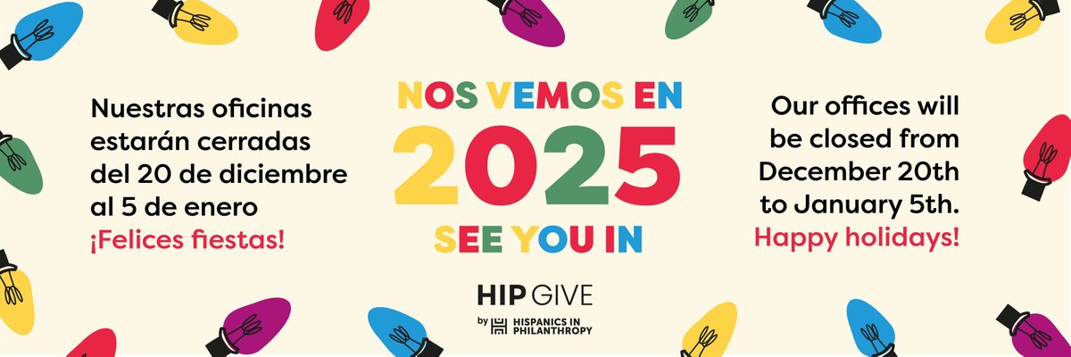 Después de un año de proyectos increíbles, es hora de descansar✨

Volvemos en 2025 para continuar trabajando por nuestras comunidades❤️

After a year of incredible projects, it's time to rest✨

Check back in with us on January 6th to continue our work for Latinx communities❤️⁠