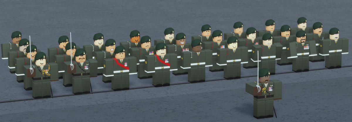 BBCRobloxMMXXIV's tweet image. Royal Marines gather record inspection numbers today rallying a staggering 28 marines!