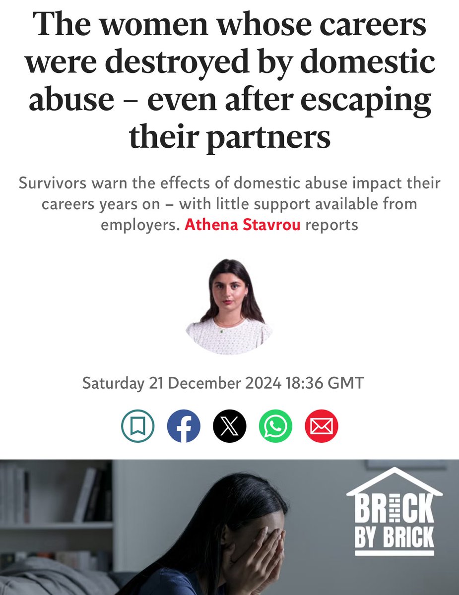David_Challen's tweet photo. Domestic abuse survivors warn their careers remain shattered long after escaping abuse. 

One survivor, fired days after a brutal attack, calls for workplace reforms. 

‘My face was still bruised when I was laid off.’ 

There is no excuse as an employer to not have a domestic abuse policy. 
➡️ https://t.co/yEZuF0f7qZ